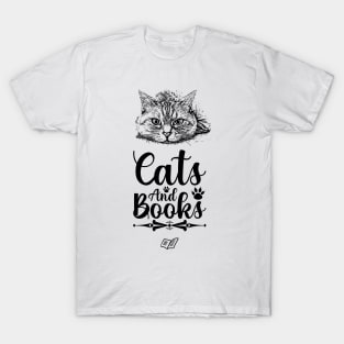 Cats & Books T-Shirt